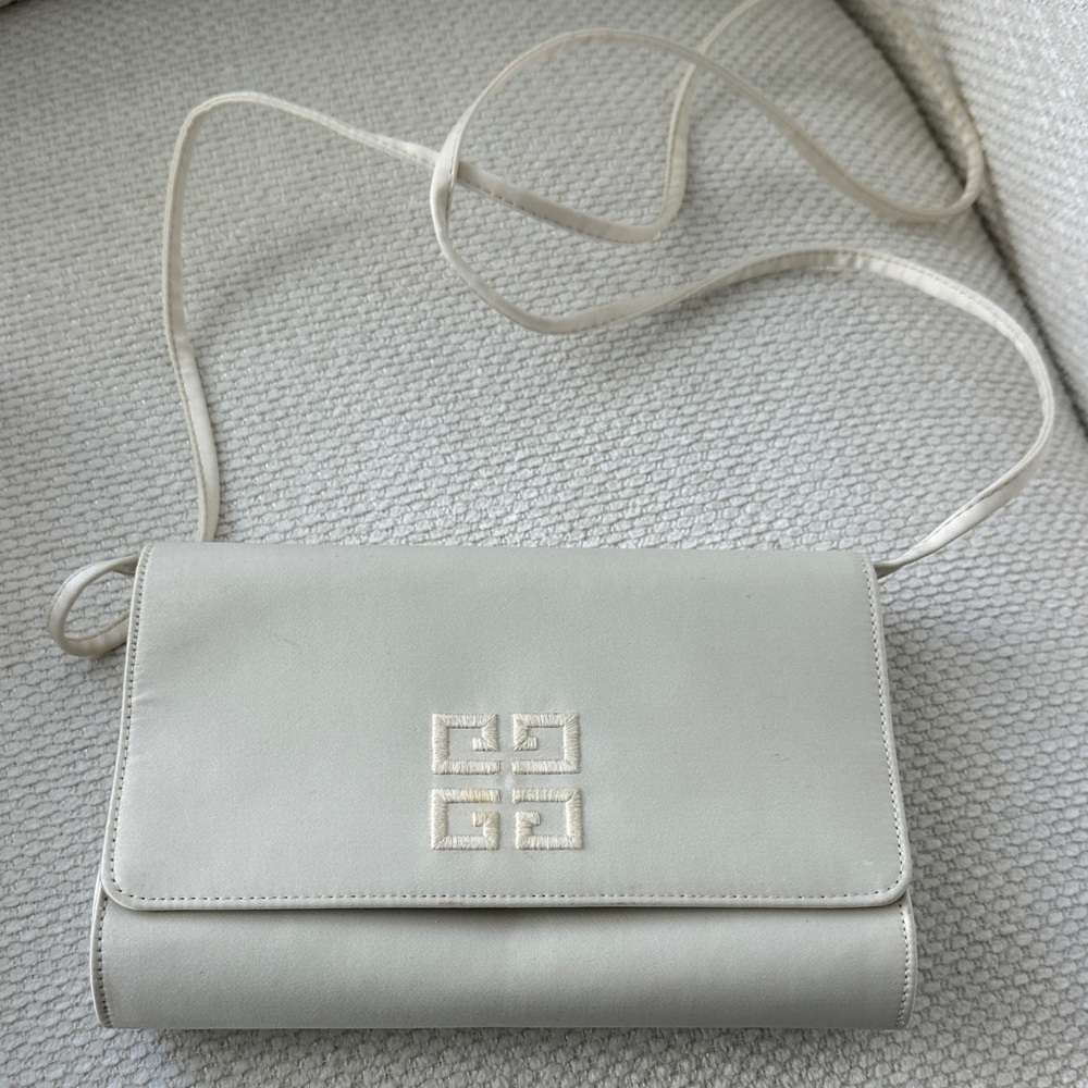 Vintage Givenchy Chic Cream Crossbody Bag